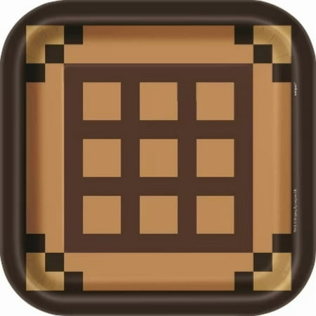 Minecraft 9" 8ct Paper Party Dinner Plates