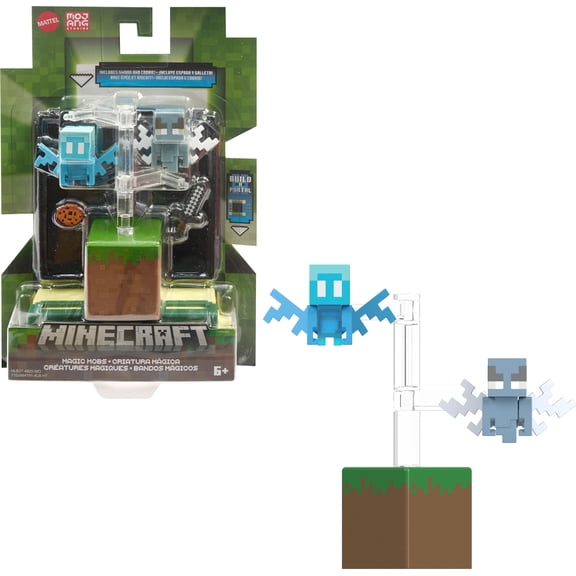 Minecraft Action Figure & Accessory, Sword & Cookie with Portal Piece, 3.25-in Scale Toy