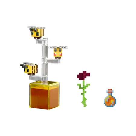 Minecraft Action Figures & Accessories Collection, 3.25-in Scale & Pixelated Design (Characters May Vary)