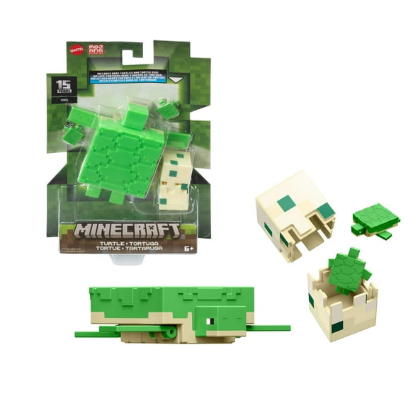 Minecraft Action Figures & Accessories Collection, 3.25-in Scale & Pixelated Design (Characters May Vary)