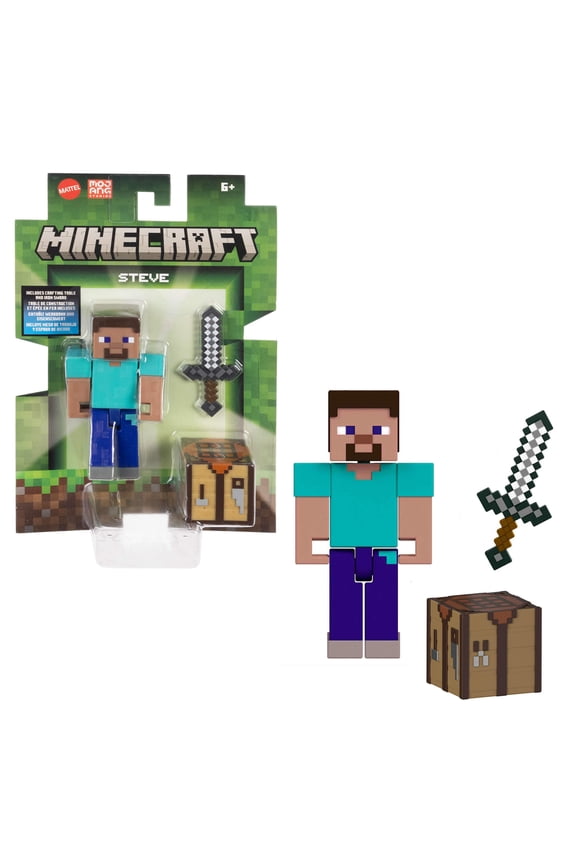 Action Figures & Accessories Collection, 3.25-inch Scale & Pixelated Design (Characters May Vary)