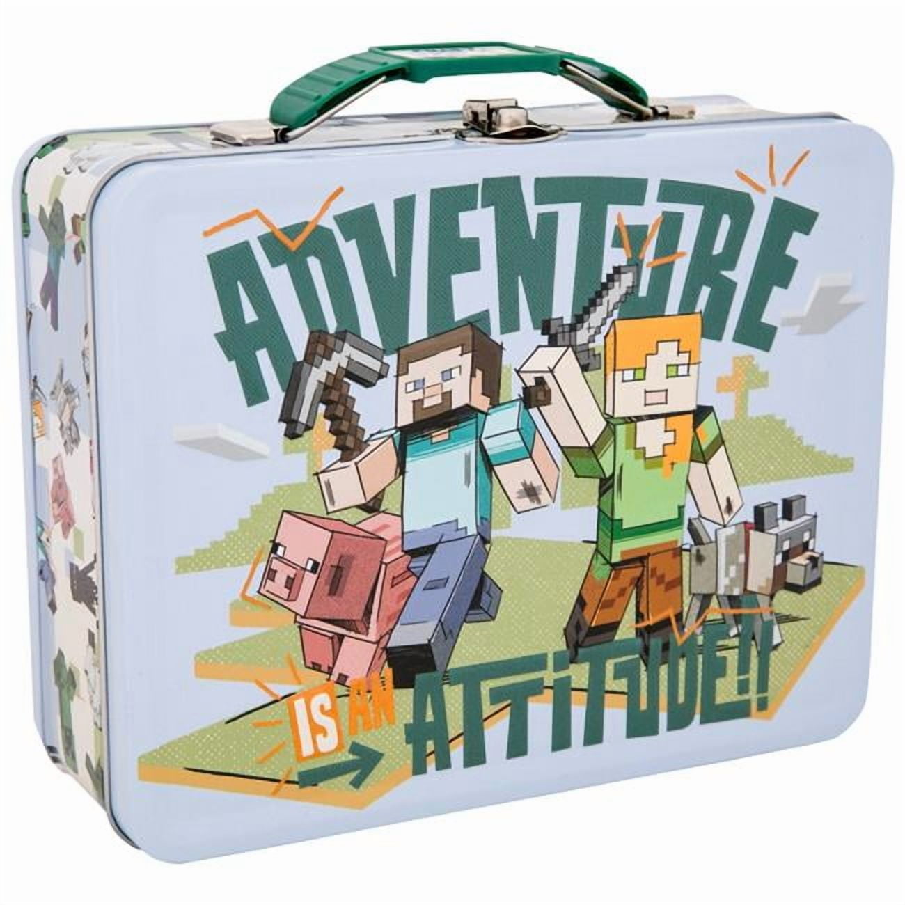 マスターマインド　ランチボックス Minecraft Adventure Attitude Tin Lunchbox - Walmart.com