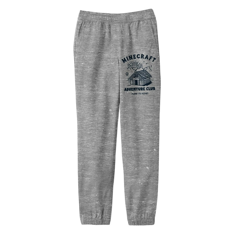 Minecraft Adventure Club Youth Athletic Heather Sweatpants XL Walmart