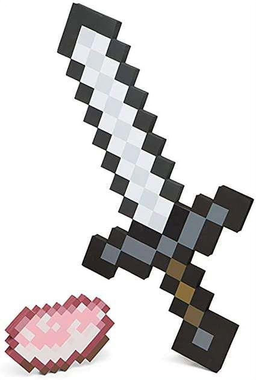  Mattel Minecraft Iron Sword, Life-Size Role-Play Toy & Costume  Accessory Inspired by the Video Game : Toys & Games