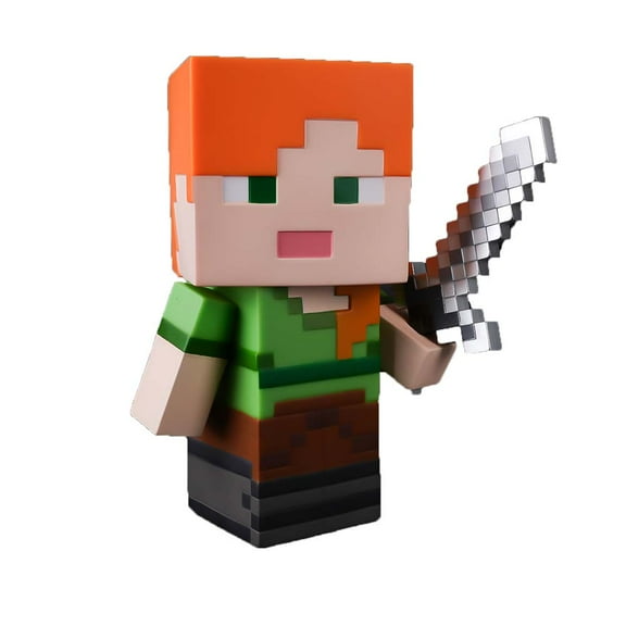 Minecraft Alex Orange Green Plastic Coin Bank