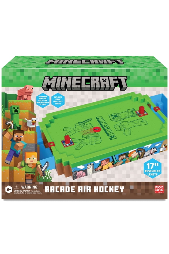 : Arcade Air Hockey - Overworld - Core Series, 17" Motorized Tabletop Game, Iconic Sounds, Licensed Collectible Toy, Adults-Kids 3+, 2 Player