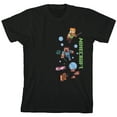 thumbnail image 1 of Minecraft Art With Puff Print Boy's Black T-shirt-XS, 1 of 4