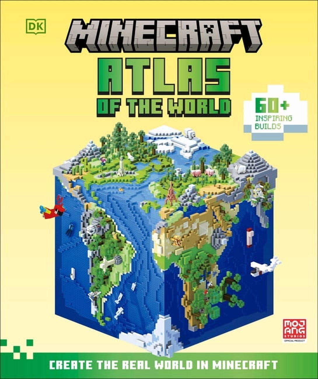 Minecraft Atlas of the World: Create the Real World in Minecraft with 60+ Inspiring Builds, (Hardcover)
