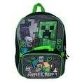 thumbnail image 1 of Minecraft Backpack & Lunch Bag Insulated Detachable Creeper Alex Steve Set, 1 of 7