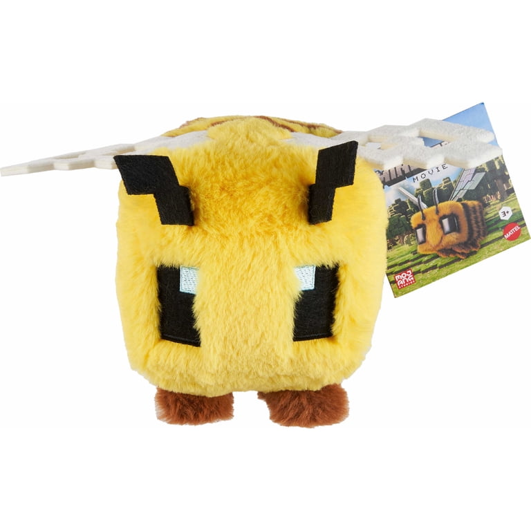 Minecraft Bee Plush Toy, 8-inch Collectible Soft Doll Inspired by