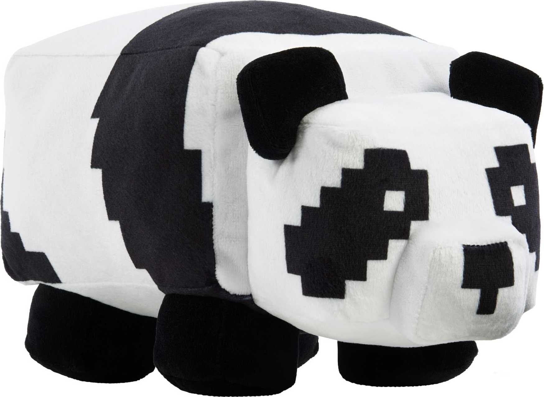 Minecraft Basic Plush Panda Stuffed Animal, Soft Doll Inspired by Video Game Character, 8 inch