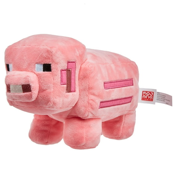 Minecraft Basic Plush Pig Stuffed Animal, Soft Doll Inspired by Video Game Character, 8 inch