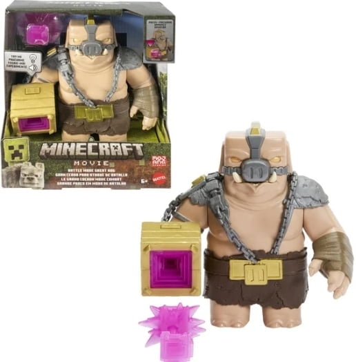 Minecraft Battle Mode Great Hog Large Action Figure, Lights \u0026 Sounds, Inspired By A Minecraft Movie