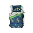 thumbnail image 1 of Minecraft Battle Time Blue & Green 5 Piece Twin Bed Set w/ Sham, 100% Microfiber, 1 of 5