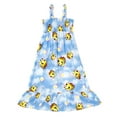 thumbnail image 1 of Minecraft Bee Square Neck Smocked Maxi Dress Tie Dye Toddler to Big Kid, 1 of 5