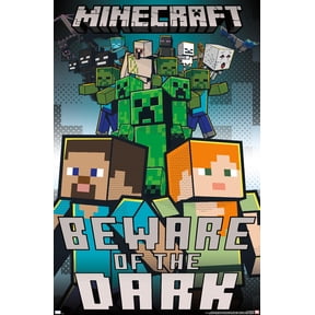 Minecraft - Beware Of The Dark Wall Poster, 14.725" x 22.375"