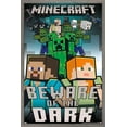 thumbnail image 1 of Minecraft - Beware Of The Dark Wall Poster, 22.375" x 34", Framed, 1 of 3