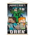 thumbnail image 1 of Minecraft - Beware Of The Dark Wall Poster with Magnetic Frame, 22.375" x 34", 1 of 6