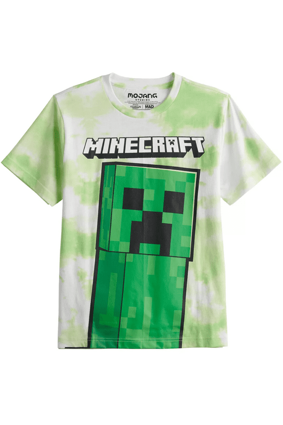 Big Boys' Minecraft Giant Creeper T-Shirt, Sizes 8-20