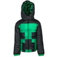 thumbnail image 1 of Minecraft Big Boys Zip Up Winter Coat Puffer Jacket Toddler to Big Kid, 1 of 5