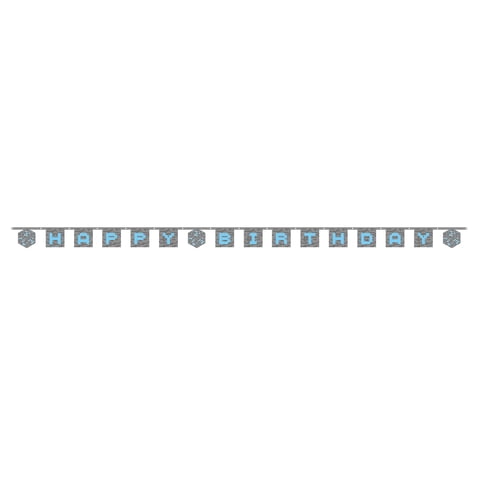 Minecraft Birthday Banner, 8ft