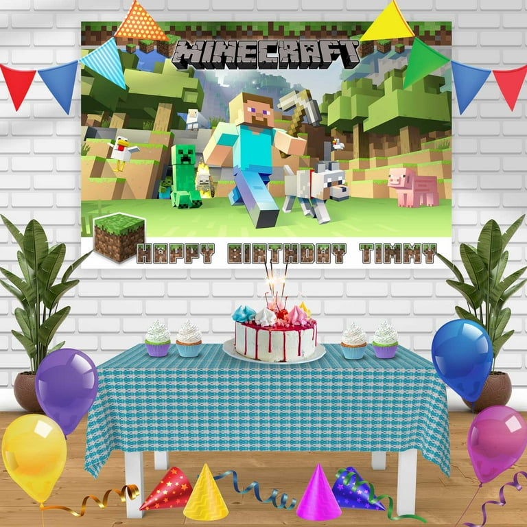 Minecraft Birthday Banner Personalized Party Backdrop Decoration 60 x 44 Inches - Walmart.com minecraft-birthday-banner-personalized-party-backdrop-decoration-60-x-44-inches-walmart-com