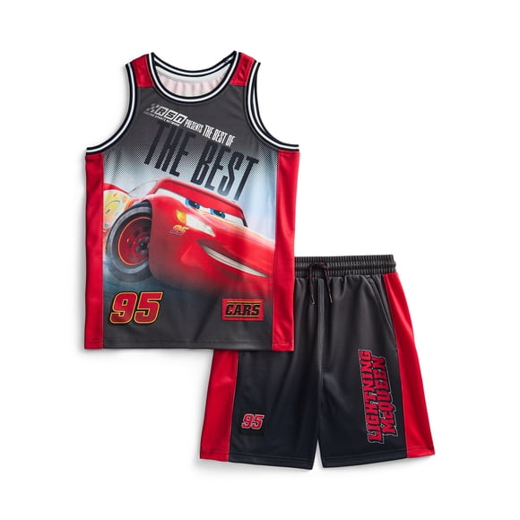 Disney Pixar Cars Boys Basketball Jersey and Shorts Set, 2-Piece, Sizes 4-12
