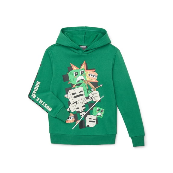 Minecraft Boy's Graphic Hoodie, Sizes XS-2XL