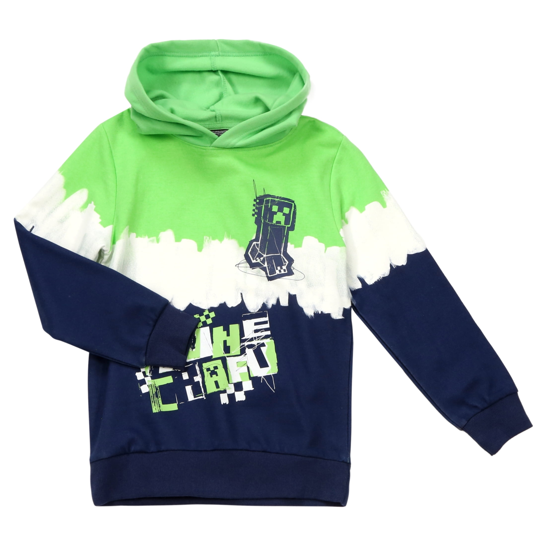 Minecraft Boys Long Sleeve Hoodie, Sizes XS2XL