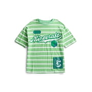 Minecraft Boy's Stripe Tee, Crew Neck, Short Sleeve, Graphic T-Shirt, Sizes XS - 2XL