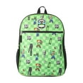 thumbnail interactive-video image 1 of Minecraft Boys 16" Backpack, Green, 1 of 6