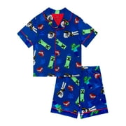 Boys 2-Piece Coat and Short Pajama Set, Sizes 4-12