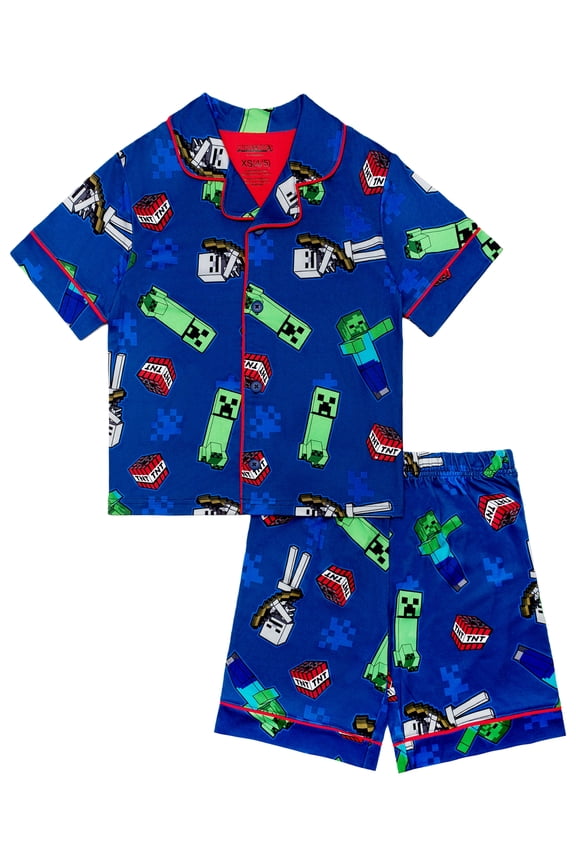 Boys 2-Piece Coat and Short Pajama Set, Sizes 4-12