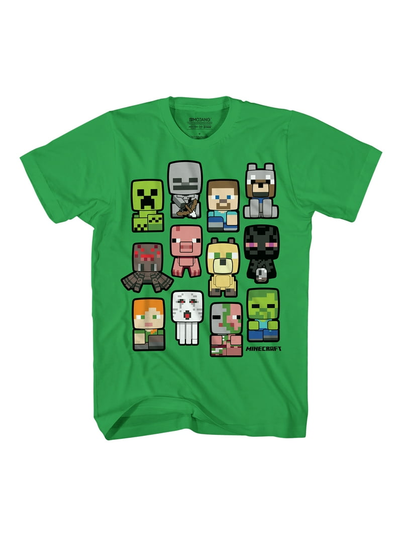 Minecraft Boys 4-18 Graphic T-Shirt Comfortable Short Sleeve Tee