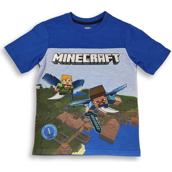 Minecraft Boys 4-18 Short Sleeve Top