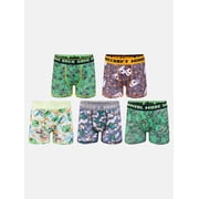 Minecraft Boys Athletic Boxer Brief Character Underwear, 5-Pack, Sizes XS-M