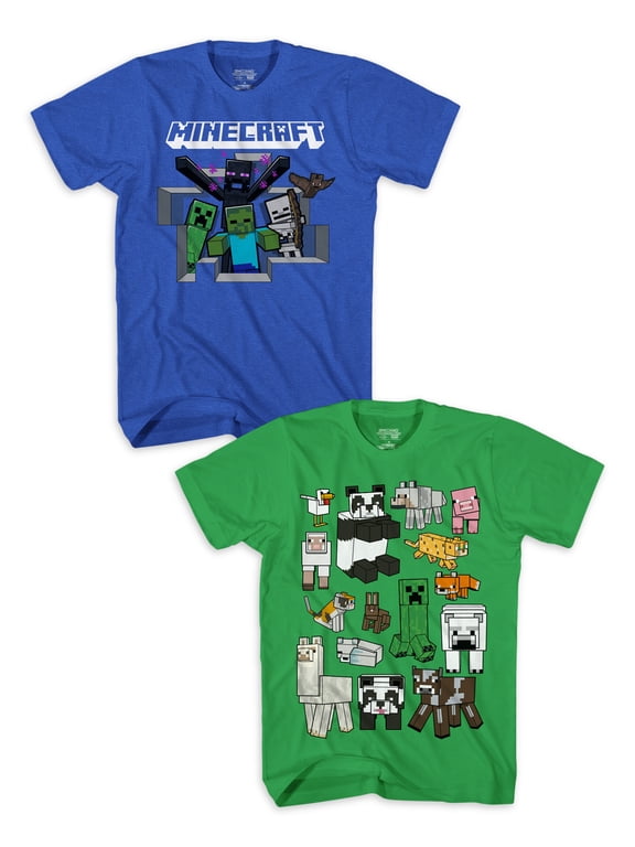 Boys Attack Overworld Graphic T-Shirts, 2-Pack, Sizes 4-18