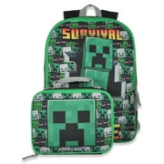 Minecraft Boys' Backpack & Lunchbox Set - green/multi, one size