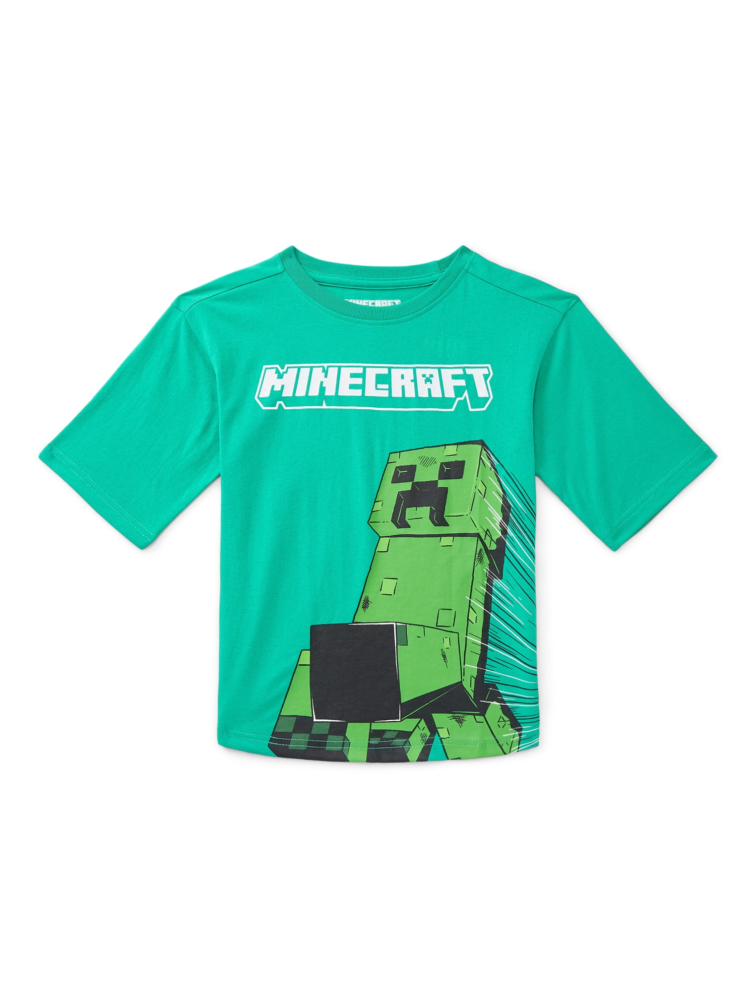 Minecraft Boys Graphic Tee with Short Sleeves, Sizes 4-18