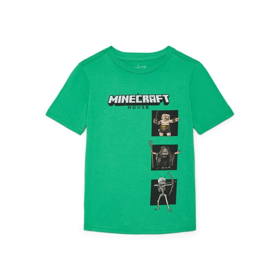 Minecraft, Boys' & Big Boys' Graphic T-Shirt, Movie Collage, Sizes 4-20