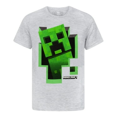 Minecraft Boys Black Short Sleeved T-Shirt