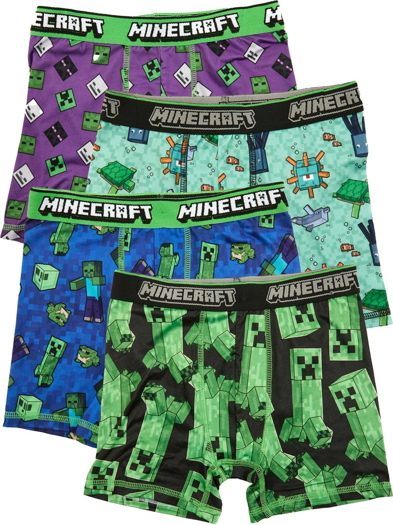 R*r様 Bazo1199 boxers pants m size Minecraft Boys Boxer Brief Underwear 4-Pack, Sizes XS-XL, Kids