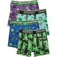 thumbnail image 1 of Minecraft Boys Boxer Brief Underwear, 4-Pack, Sizes XS-XL, 1 of 7