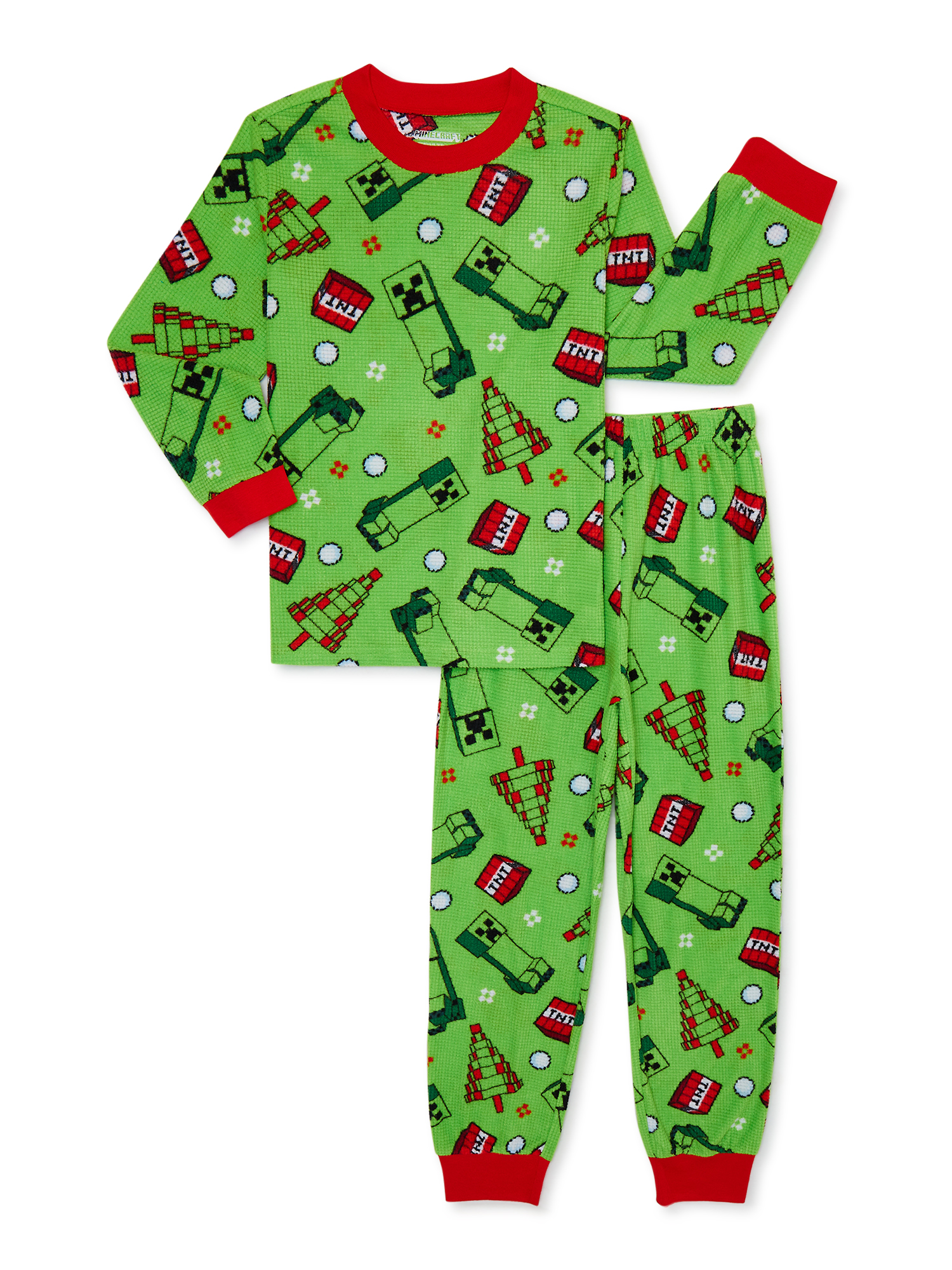 Minecraft Boys Christmas Pajama Set, 2-Piece, Sizes 4-16 - Walmart.com