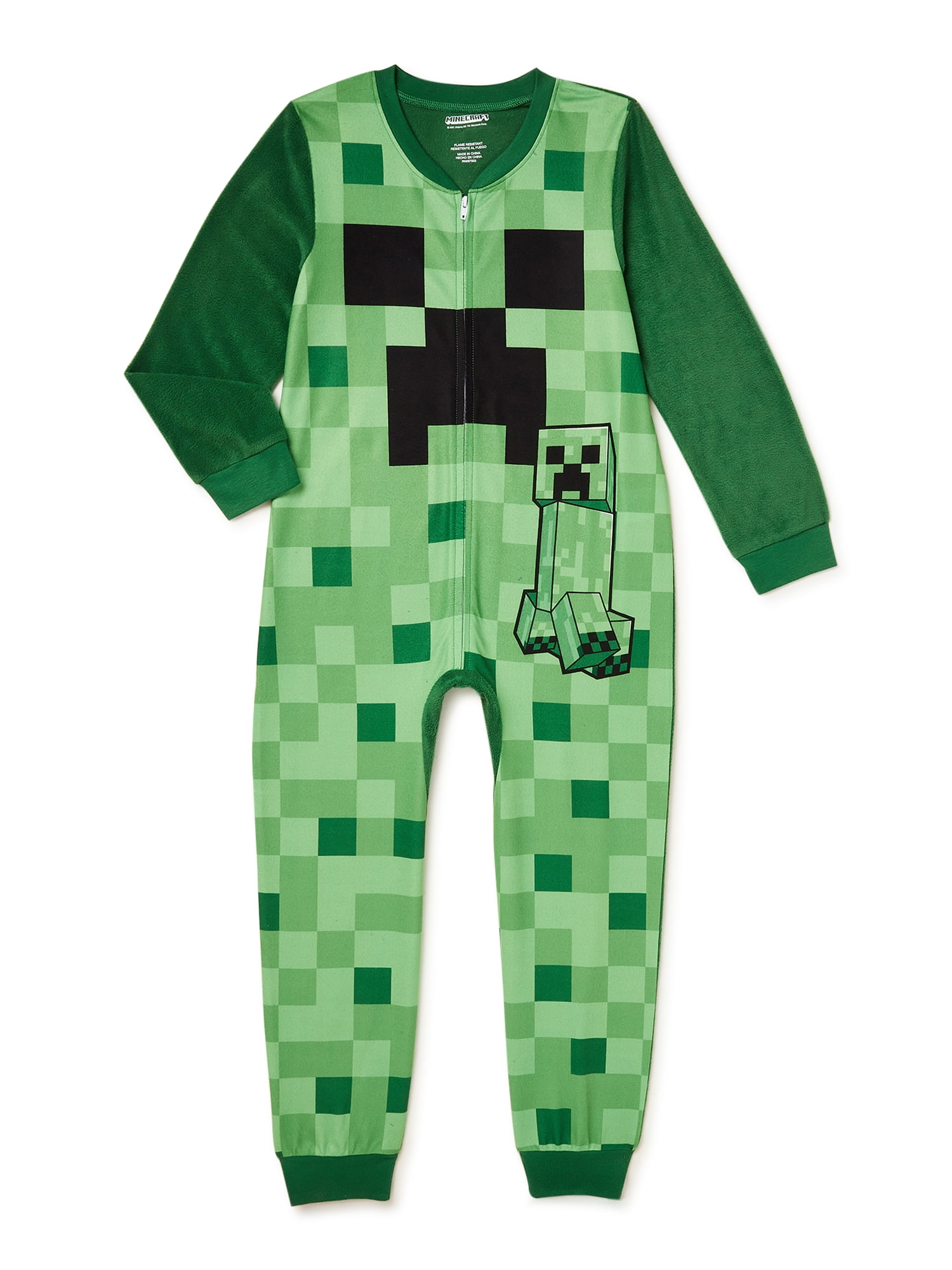 Boys Minecraft Pajama Union Suit Sizes 4 12 Honduras Ubuy