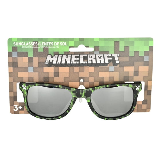 Minecraft Boys Classic Sunglasses Green and Black