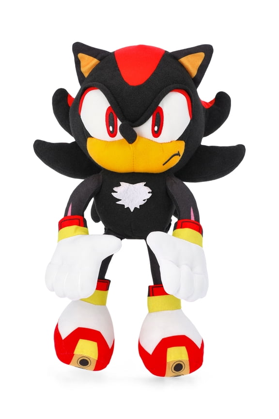 Shadow the Hedgehog Unisex 14" Plush Backpack, Black