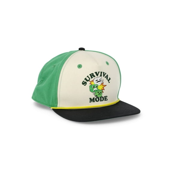 Minecraft Boys Cotton Snapback Hat, One Size Fits Most