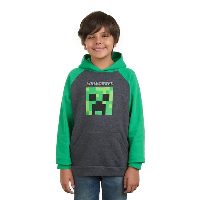 Minecraft Boys Creeper Head Hoodie Sizes 4-7 - Walmart.com