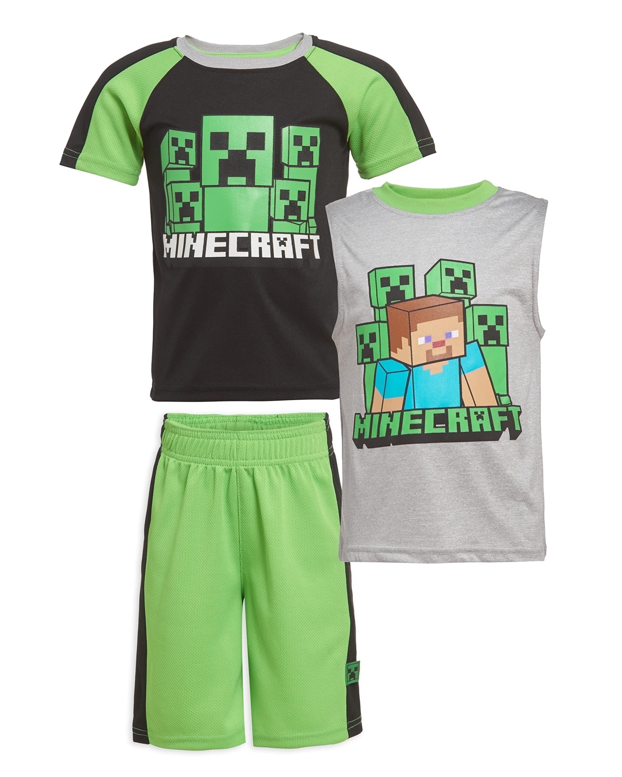 Boys Creepers T-Shirt, Tank Top & Shorts Set (Little & Big Boys), 3-Piece Bundle, Sizes 4–12